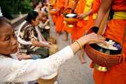 Buddhist Blessing in Luang Prabang