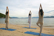 Yoga on a Remote Beach