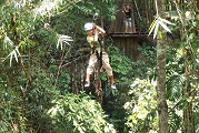 Ziplining at Angkor